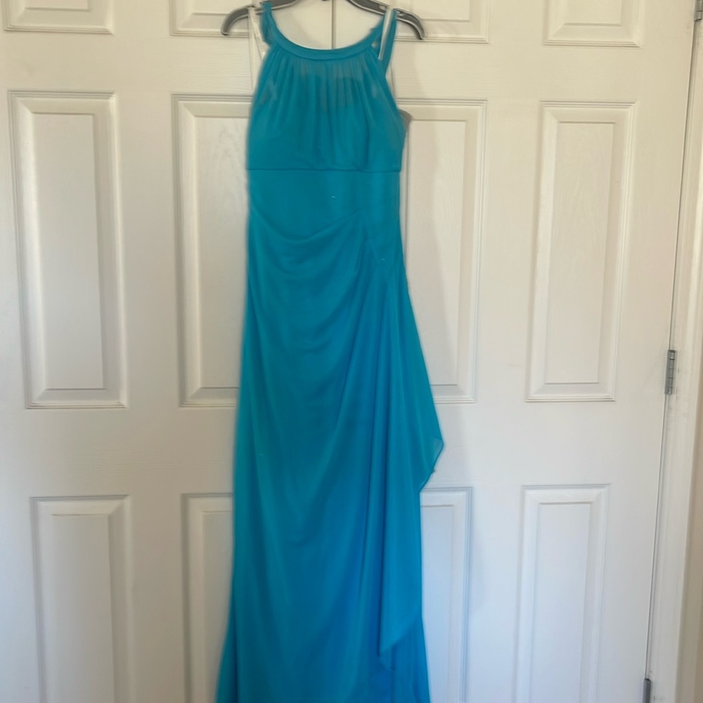 Teal brides maid dress